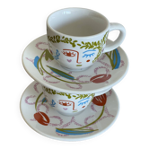 Duo of Picasso Fragonard cups