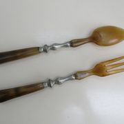 Couverts à salade en corne