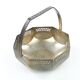Art Nouveau sugar bowl, silver-plated brass, Austria, early 20th century