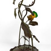 Japanese-style Heron floor lamp, Art Nouveau, France, circa 1900