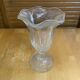 Set of 6 Ice Cream Bowls FIDENZA Moulded Glass Petal Shape Italy #E126