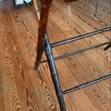 Mahogany folding table mirror top