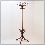 Porte manteau perroquet vintage en bois courbé