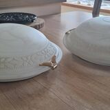 Set of 2 vintage wall/ceiling lights