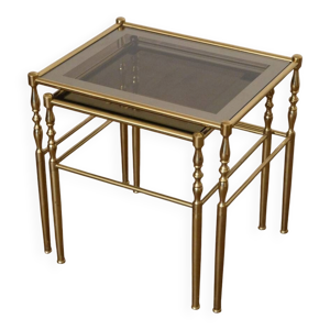 tables gigognes en laiton