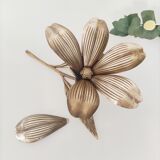 Brass flower ashtray