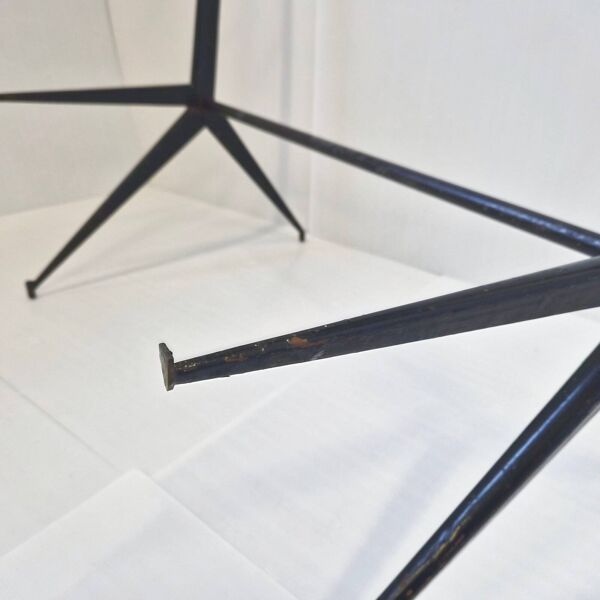 Etagere vintage 1950 pieds compas jean prouve maurice novarina buvette evia