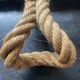 vintage wall coat rack in braided rope