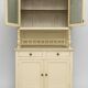 Antique wooden sideboard - cream beige patina