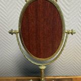 Empire style table mirror in gilded bronze