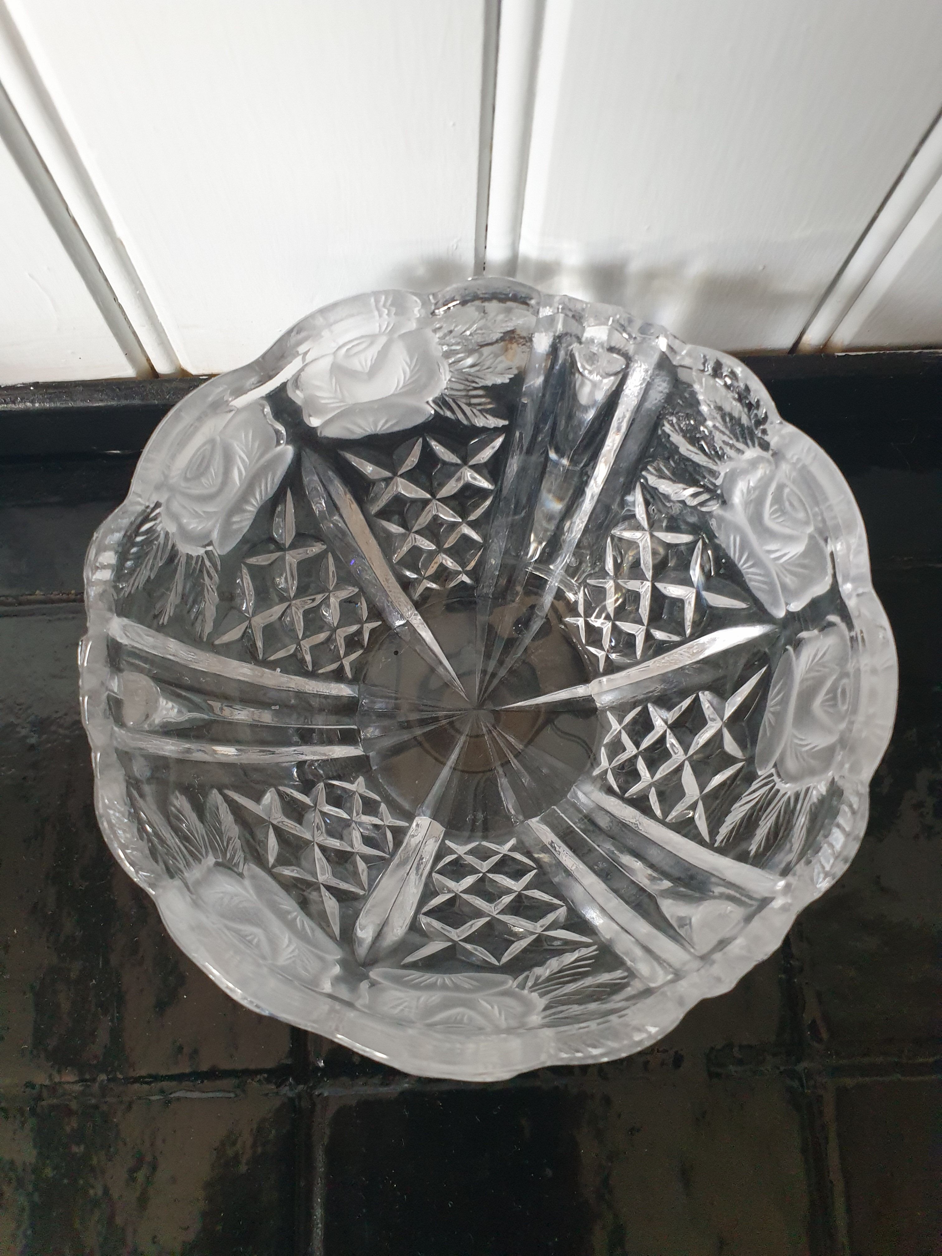 Anna hutte crystal candy or sugar pot