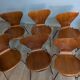 8 Arne Jacobsen Series 7 chairs