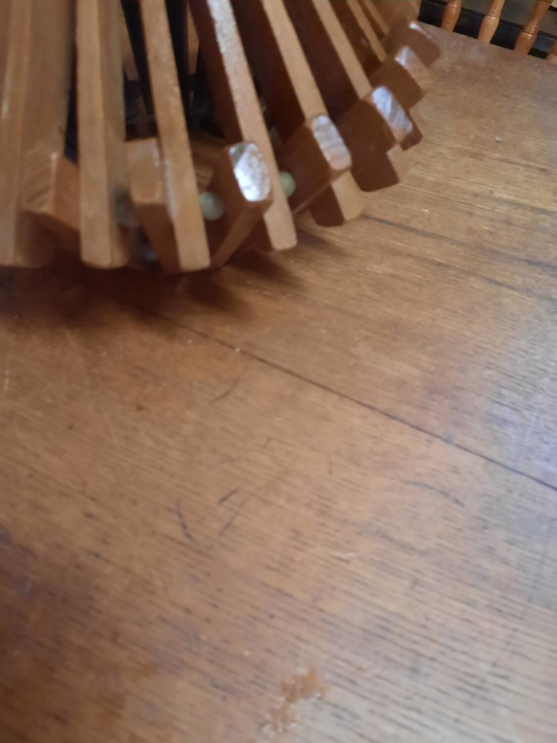 Vintage wooden pendant light