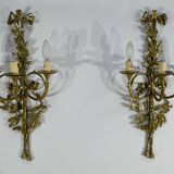 Bronze Wall Sconces, after C. Galle, Napoleon III period – Mid