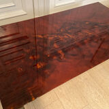 Coffee table, red and gold lacquer, 1970s