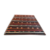 Vintage handmade boho kilim rug