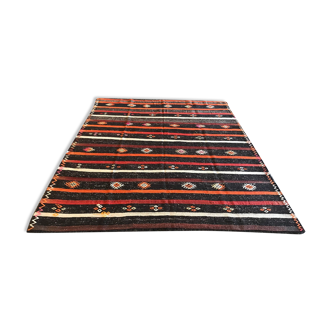 Tapis boho kilim vintage fait à la main