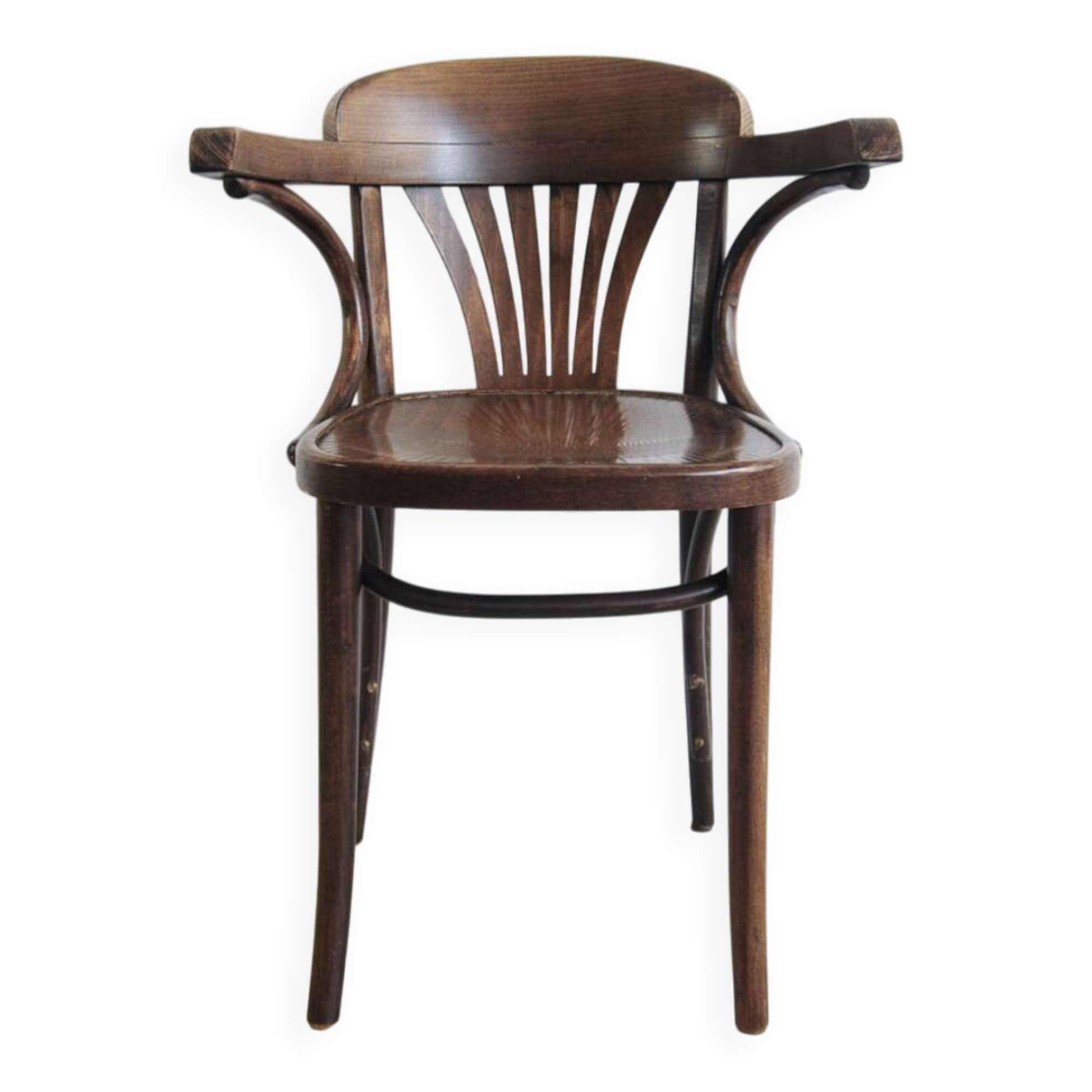Brown wooden bistro chair