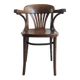 Chaise de bistro en bois marron