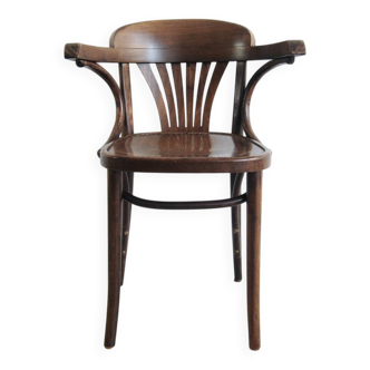 Brown wooden bistro chair