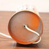 Murano Glass and Orange Metal Table Lamp, Italy, 1950s