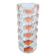 Small transparent and pink glass vase 1960