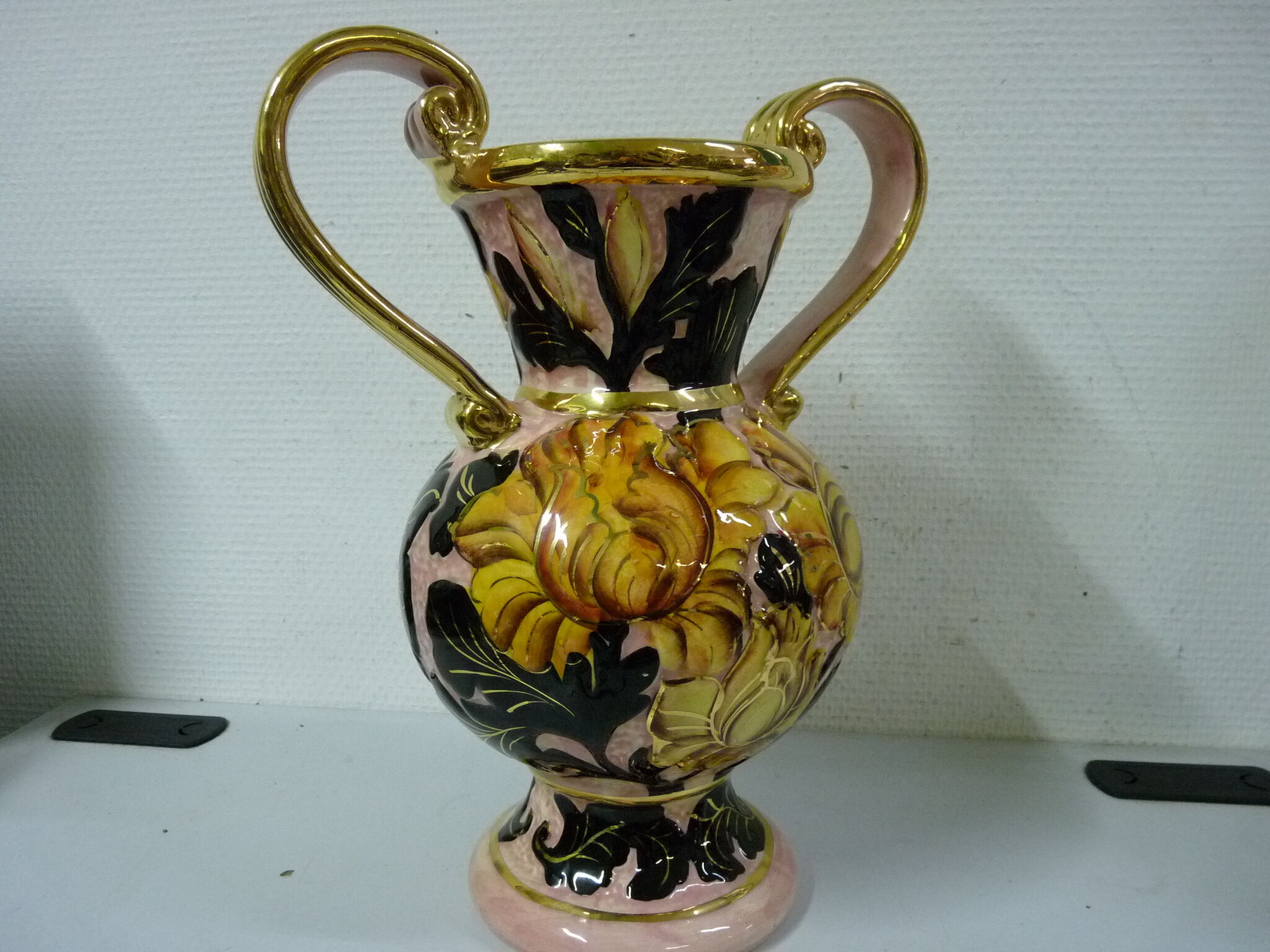 Vase amphora handles Vallauris