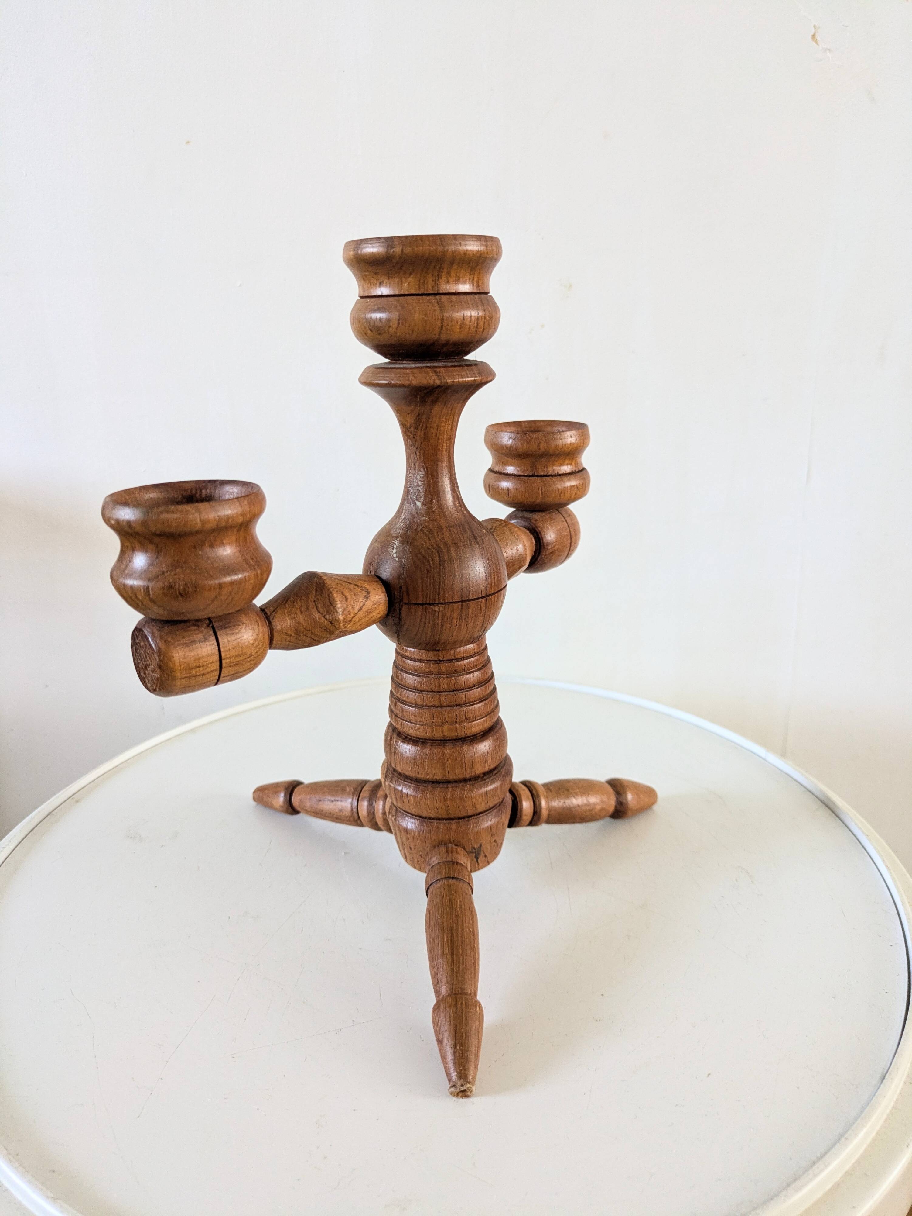 Scandinavian vintage candle holder design from the 60s