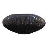 Black porcelain shell vase