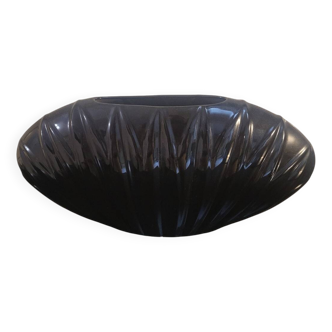 Vase coquillage en porcelaine noire