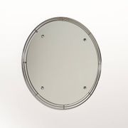 Chrome-plated metal wall mirror, second half of the 20th century