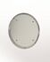 Chrome-plated metal wall mirror, second half of the 20th century