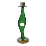Green free-form candle holder