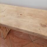 Antique oak farm bench