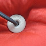 Lampes de bureau cloche rouge de Pas-d'Urbino Lomazzi pour Sirrah, 1982