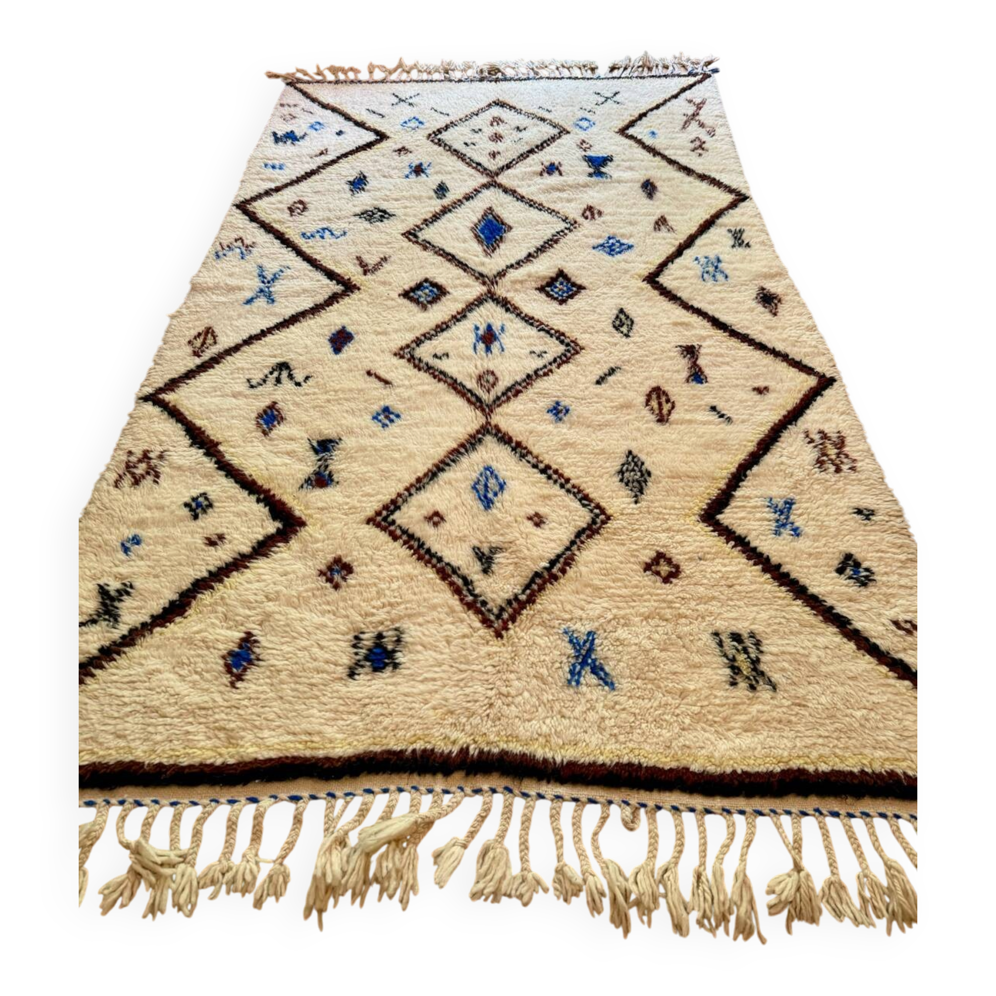 Tapis berbère béni Ouarain 132 x 249