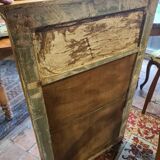 Golden patinated trumeau mirror