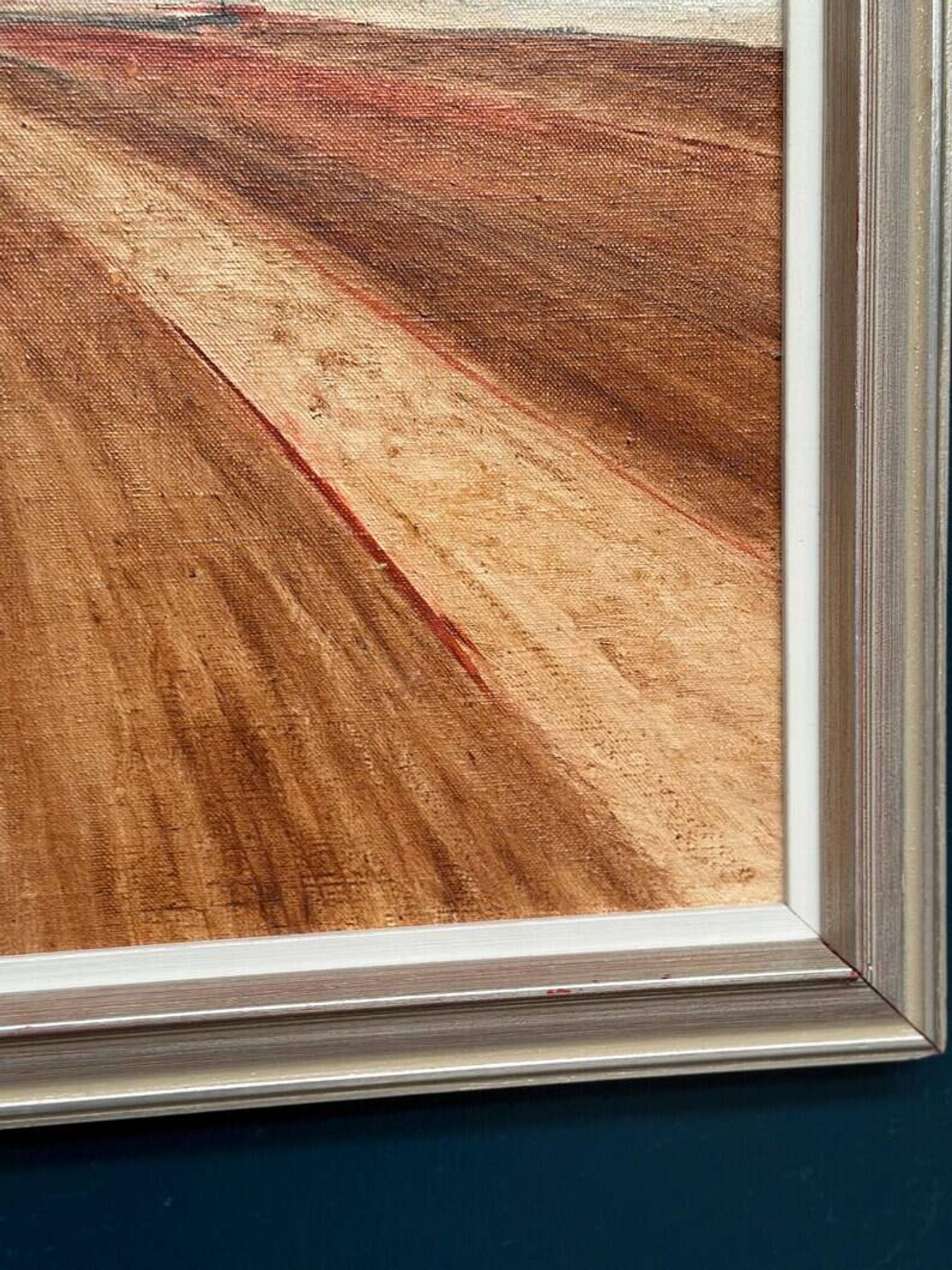 Original Swedish Oil on Canvas - "Rustic Landscape" by Nils Essen - Signed - Vintage and Framed - 42 × 50 cm (16.5" × 19.7")