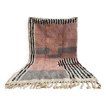Handmade traditional natural wool rug size 1/2 m