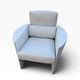 de Sede DS-235 Grey Leather Armchair