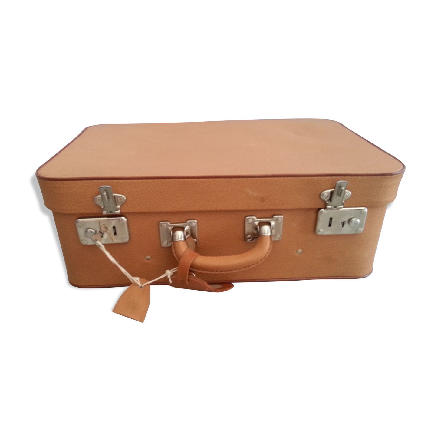 Valise vintage camel