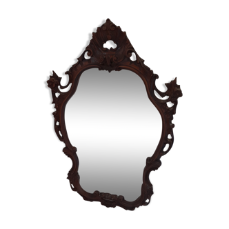 Miroir ancien en bois style rocaille