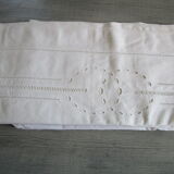 Old sheet 285x230cm - embroidery and embroidery of days