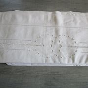Old sheet 285x230cm - embroidery and embroidery of days