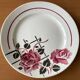 6 antique flat plates in faience from badonviller