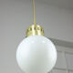 Mid-century modern opaline pendant lamp