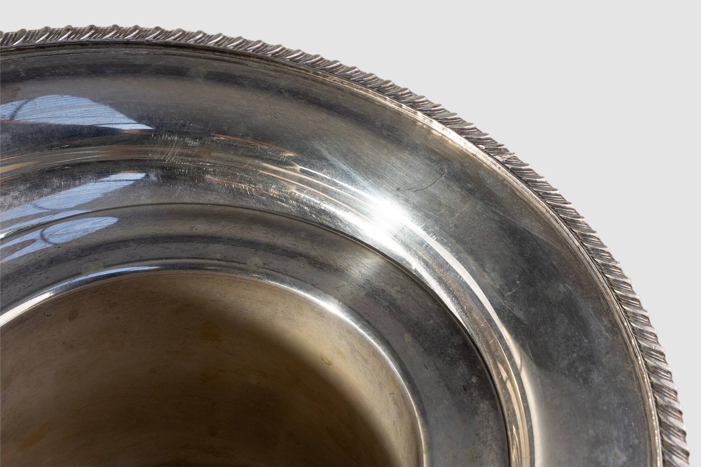 Medicis Vase Shaped Silver-Plated Champagne Cooler, France 1950s
