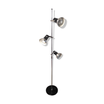 Lampadaire moderniste 3 spots années 70