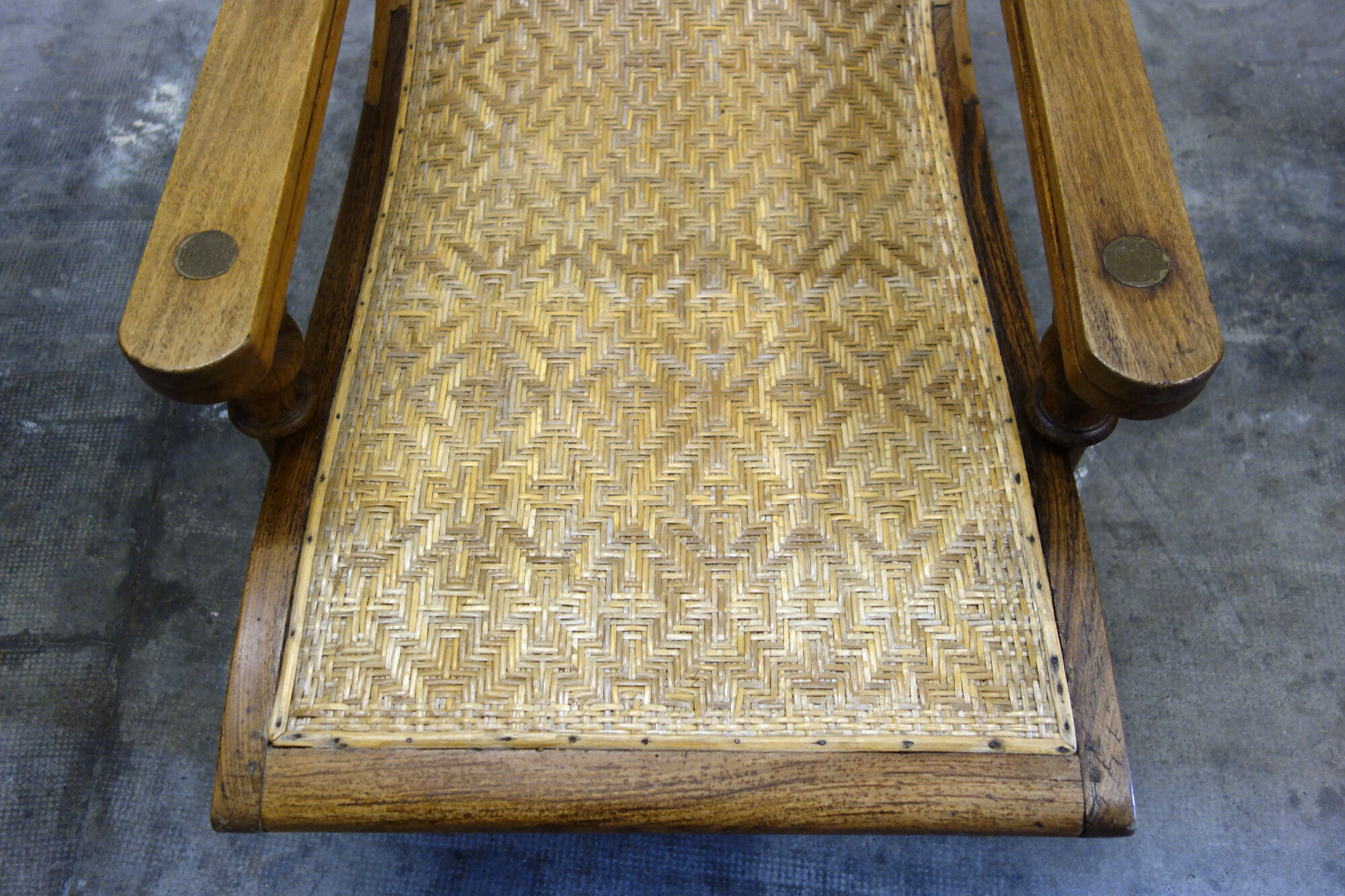 Former colonial armchair of planter late 19th century