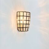 Mid-Century Glass Wall Light from Limburg, Germany, 1960s